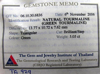 certed mozambique tourmaline