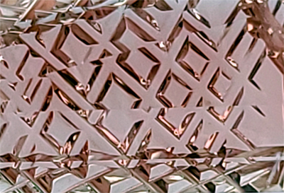 hand-grooved Oregon sunstone