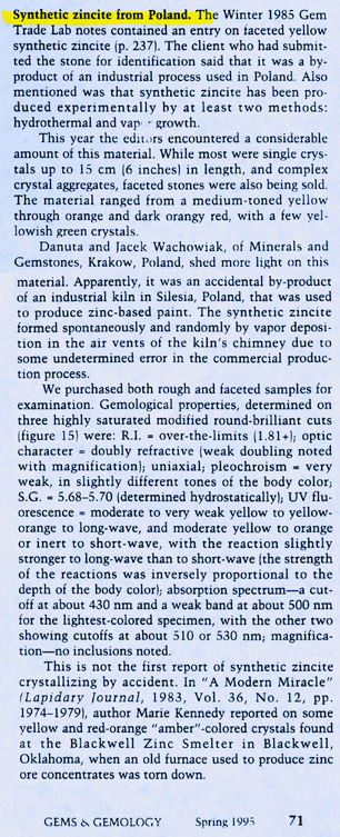 zincite article