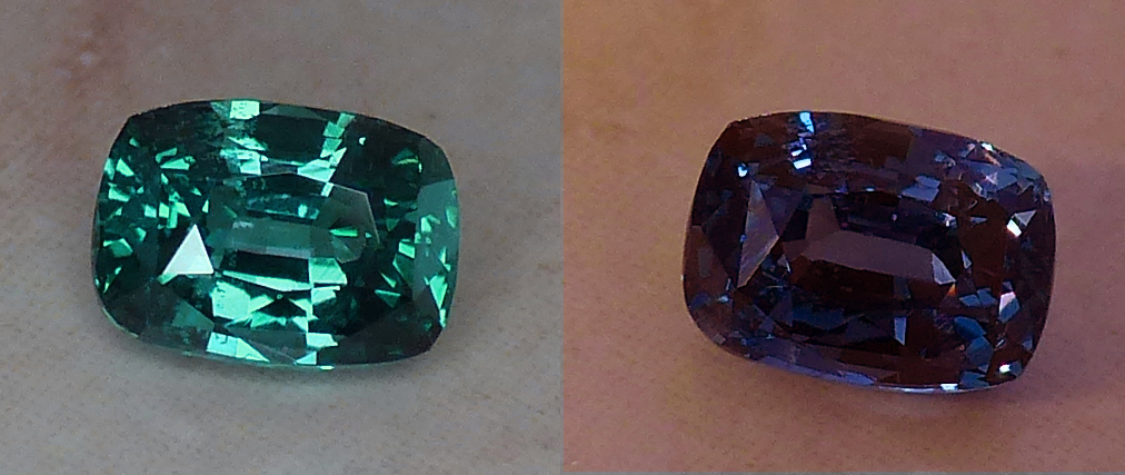 large natural 1.56ct alexandrite with wonderful color change