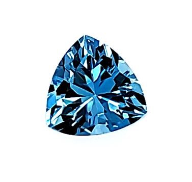 santa maria colored aquamarine trilliant