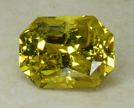 greenish yellow chrysoberyl