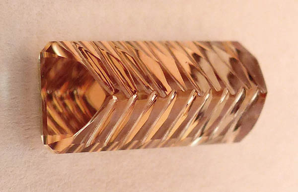 bottom of large concave faceted turkish diaspore