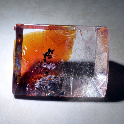 quartz with iron oxides and pyroclase