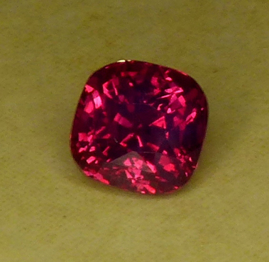 certed square cushion ruby