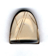 smoky quartz with rutile