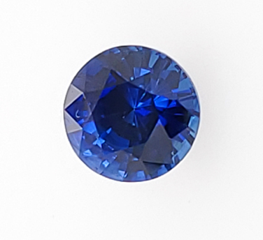 fine round blue sapphire