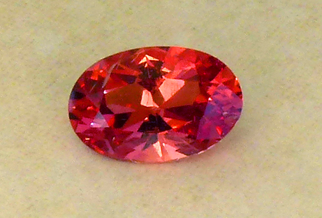 uniquely colored neon orange mahenge spinel