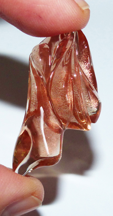 oregon sunstone with schiller - carved by Dalan Hargrave