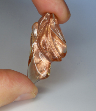 oregon sunstone with schiller - carved by Dalan Hargrave