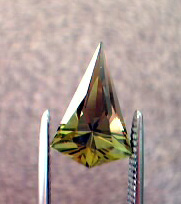 yellow green tanzanite