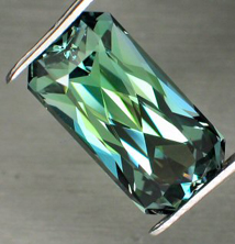published rare green tanzanite