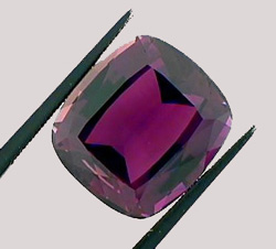 plum colored tourmaline