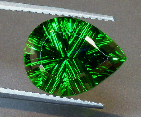 large concave cut chrome tourmaline