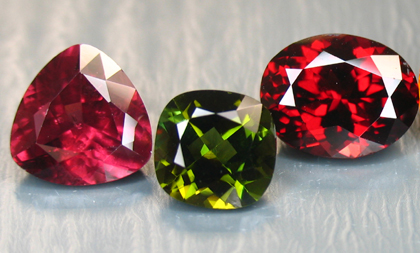 tourmaline and garnet