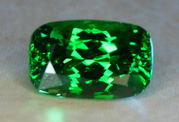 3.11ct Elongated Cushion U.S. Faceted Tsavorite