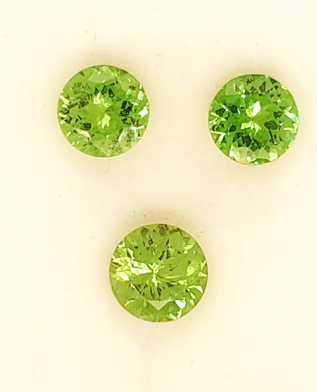 neon green grossular garnet