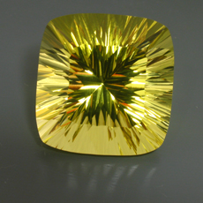 large concave cut citrine in sterling