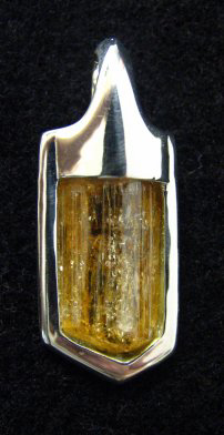 ouro preto topaz crystal set in sterling