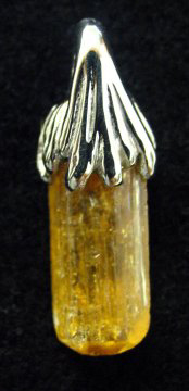 ouro preto topaz crystal set in sterling