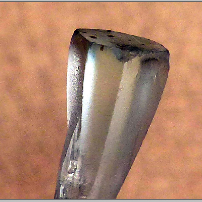 unique aquamarine termination - detail/closeup