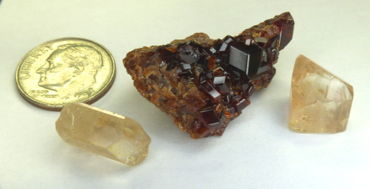 garnet cluster specimen