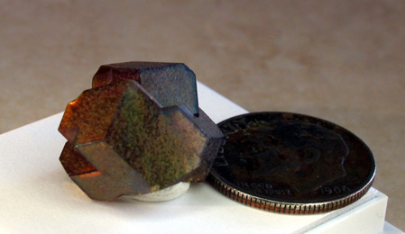 rainbow andradite garnet crystal specimen