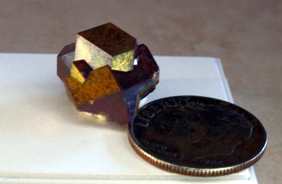 rainbow andradite garnet crystal specimen