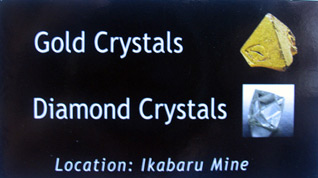 diamond and gold collector specimens