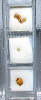 diamond and gold collector case