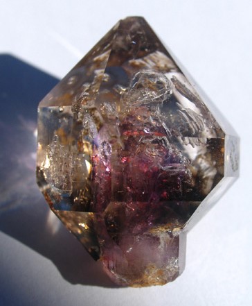 smoky quartz/amethyst scepter