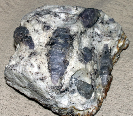 sapphire crystals in matrix