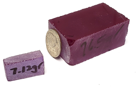 synthetic alexandrite rough