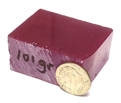 synthetic alexandrite rough