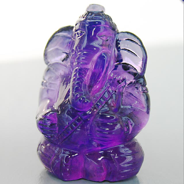 carved amethyst ganesh