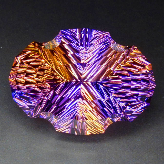 concave fancy oval ametrine