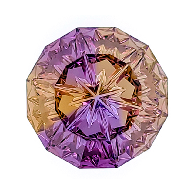 hand-grooved blended ametrine