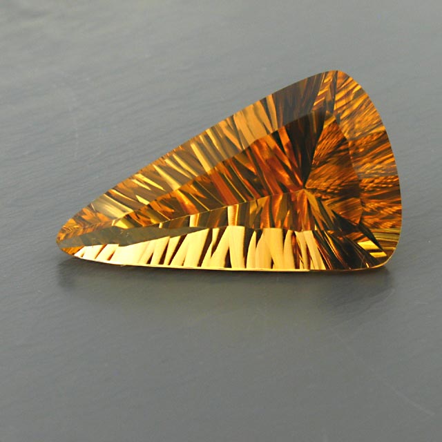 concave natural citrine