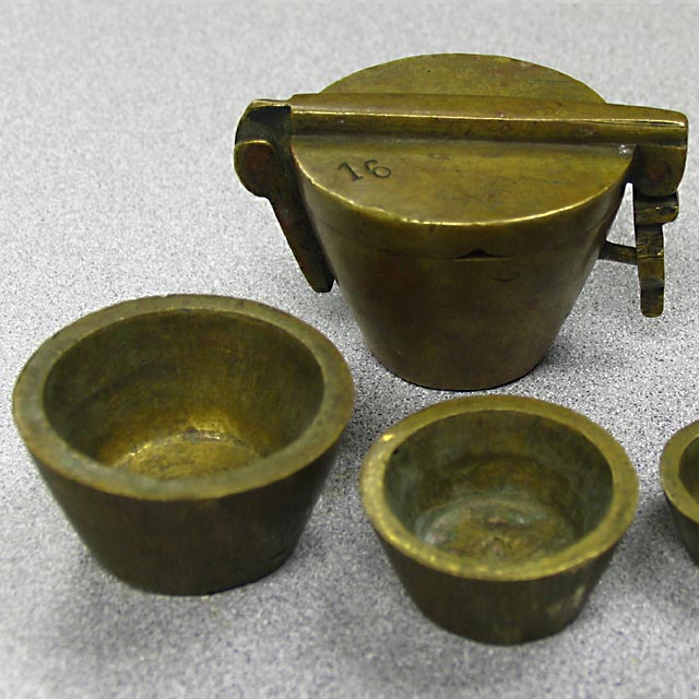 antique gold counterweights