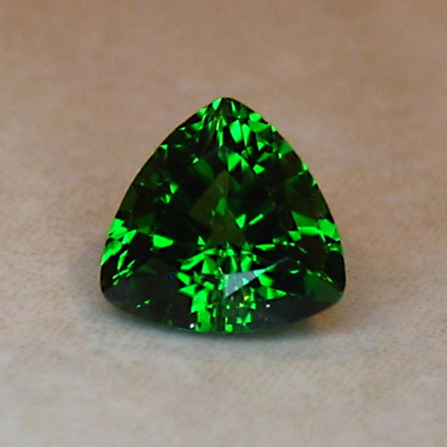 chrome tourmaline trilliant