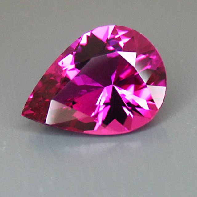 recut neon pink Mozambique tourmaline